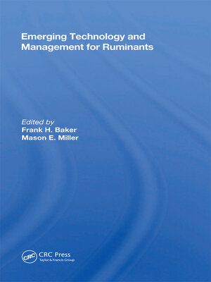 cover image of Emerging Technology and Management For Ruminants